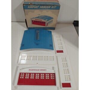 Plasticville AP-1 O/S Gauge Model Railroad Scenery Airport Hanger w/Box